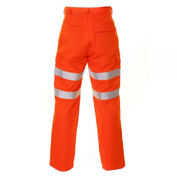 Flame Retardant Orange Cargo Trousers (ETF1101PYO) - Image 2