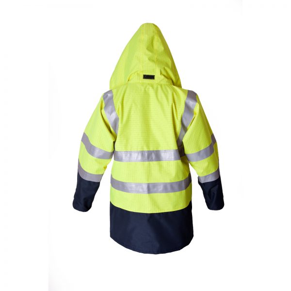 FR & Antistatic Hi Vis Waterproof Jacket (ETF1901AE) - Image 2